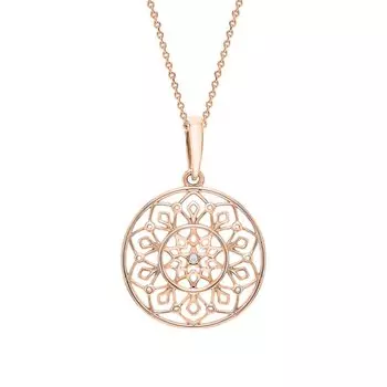 Золотая подвеска с фианитами