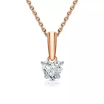 Золотая подвеска с фианитами