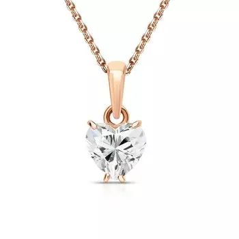 Золотая подвеска с фианитами