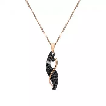 Золотая подвеска с фианитами