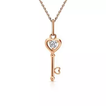 Золотая подвеска с фианитами