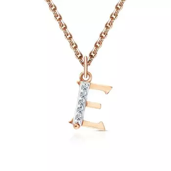 Золотая подвеска с фианитами