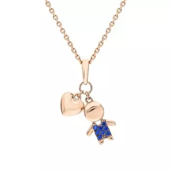 Золотая подвеска с фианитами