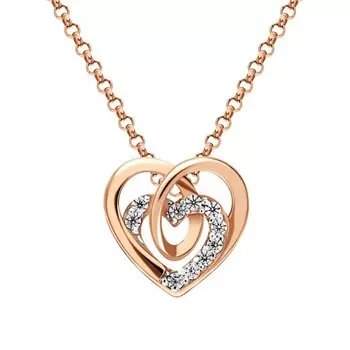 Золотая подвеска с фианитами