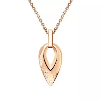 Золотая подвеска с фианитами