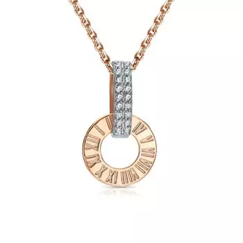 Золотая подвеска с фианитами