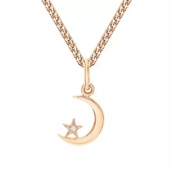 Золотая подвеска с фианитами