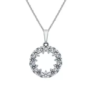 Золотая подвеска с фианитами