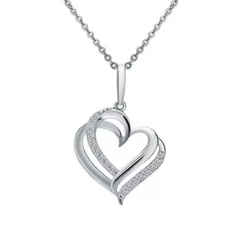 Золотая подвеска с фианитами