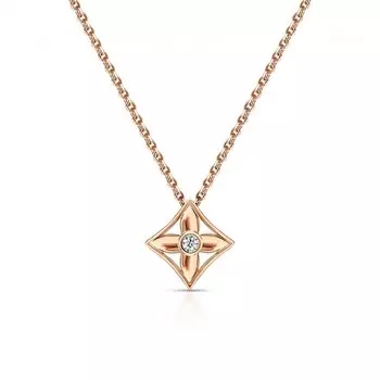 Золотая подвеска с фианитами