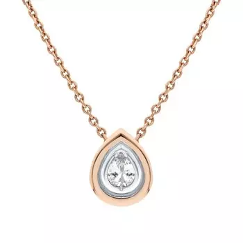 Золотая подвеска с фианитами