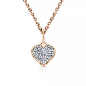 Золотая подвеска с фианитами