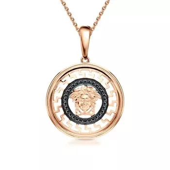 Золотая подвеска с фианитами