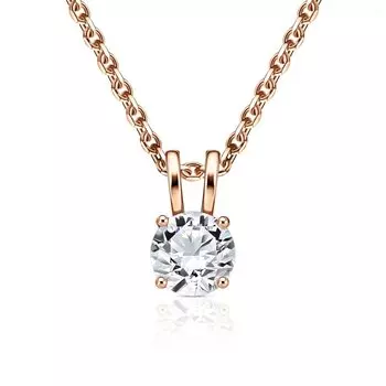 Золотая подвеска с фианитами