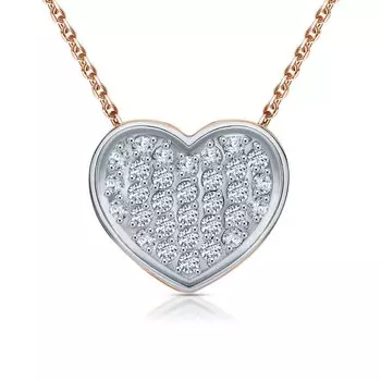 Золотая подвеска с фианитами