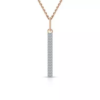 Золотая подвеска с фианитами