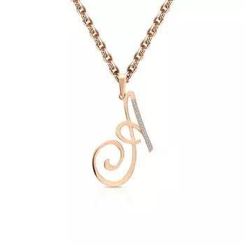 Золотая подвеска с фианитами