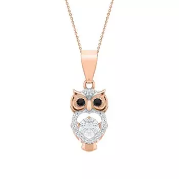 Золотая подвеска с фианитами