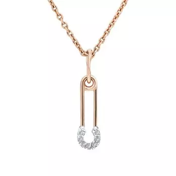 Золотая подвеска с фианитами