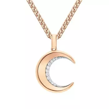 Золотая подвеска с фианитами