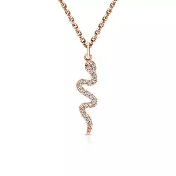 Золотая подвеска с фианитами