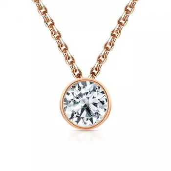 Золотая подвеска с фианитами