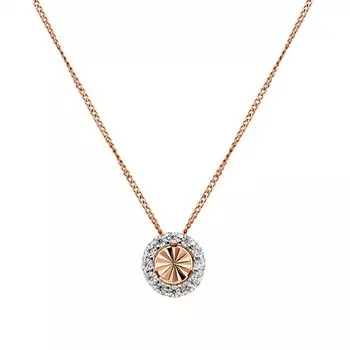 Золотая подвеска с фианитами