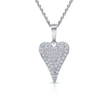 Золотая подвеска с фианитами