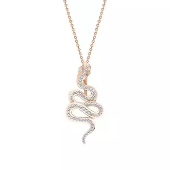 Золотая подвеска с фианитами