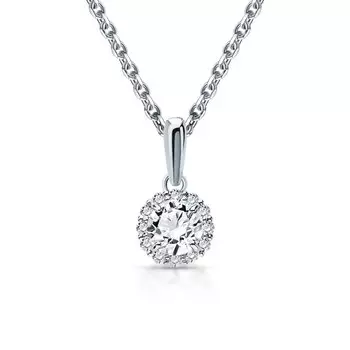 Золотая подвеска с фианитами