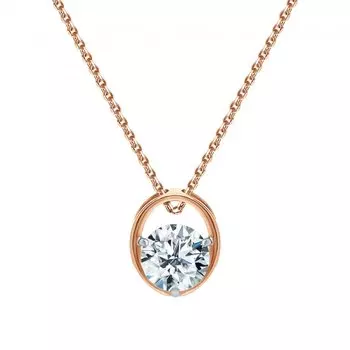 Золотая подвеска с фианитами