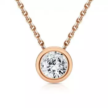 Золотая подвеска с фианитами