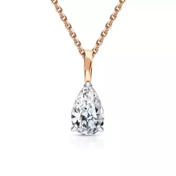 Золотая подвеска с фианитами