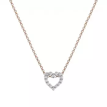 Золотая подвеска с фианитами