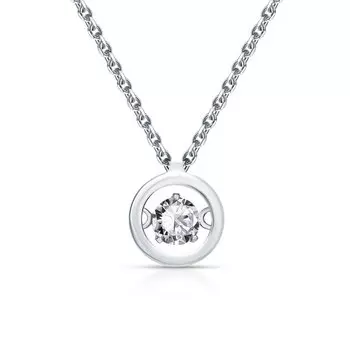 Золотая подвеска с фианитами