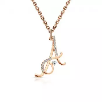 Золотая подвеска с фианитами