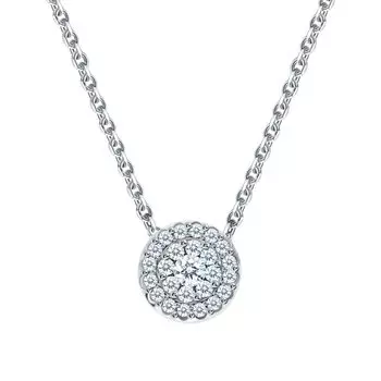 Золотая подвеска с фианитами