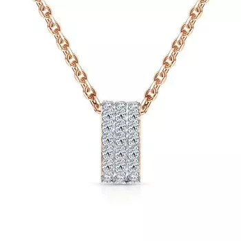 Золотая подвеска с фианитами