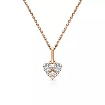 Золотая подвеска с фианитами