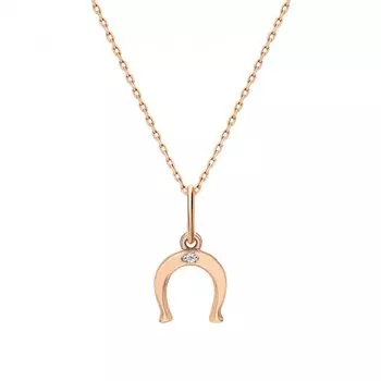 Золотая подвеска с фианитами