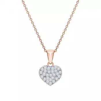 Золотая подвеска с фианитами