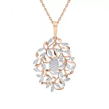 Золотая подвеска с фианитами