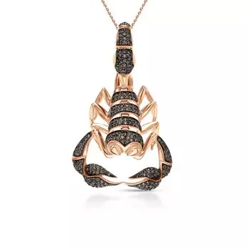 Золотая подвеска с фианитами