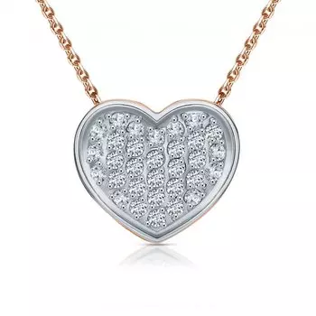 Золотая подвеска с фианитами