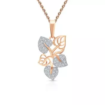 Золотая подвеска с фианитами