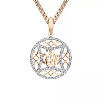 Золотая подвеска с фианитами