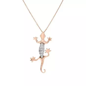 Золотая подвеска с фианитами