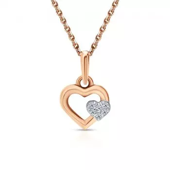 Золотая подвеска с фианитами