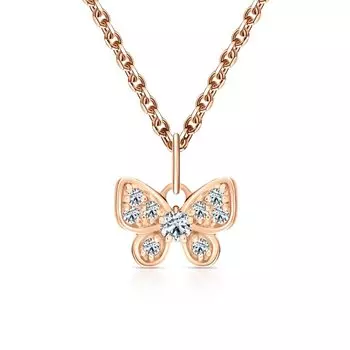 Золотая подвеска с фианитами