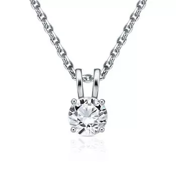 Золотая подвеска с фианитом